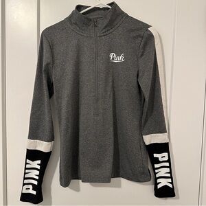 Victorias Secret PINK Ultimate Half Zip Pullover Track Jacket Size Small Women’s